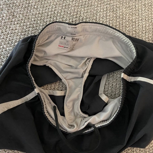 UNDER ARMOUR Grey/White Heatgear Running Shorts(M) - Picture 4 of 6
